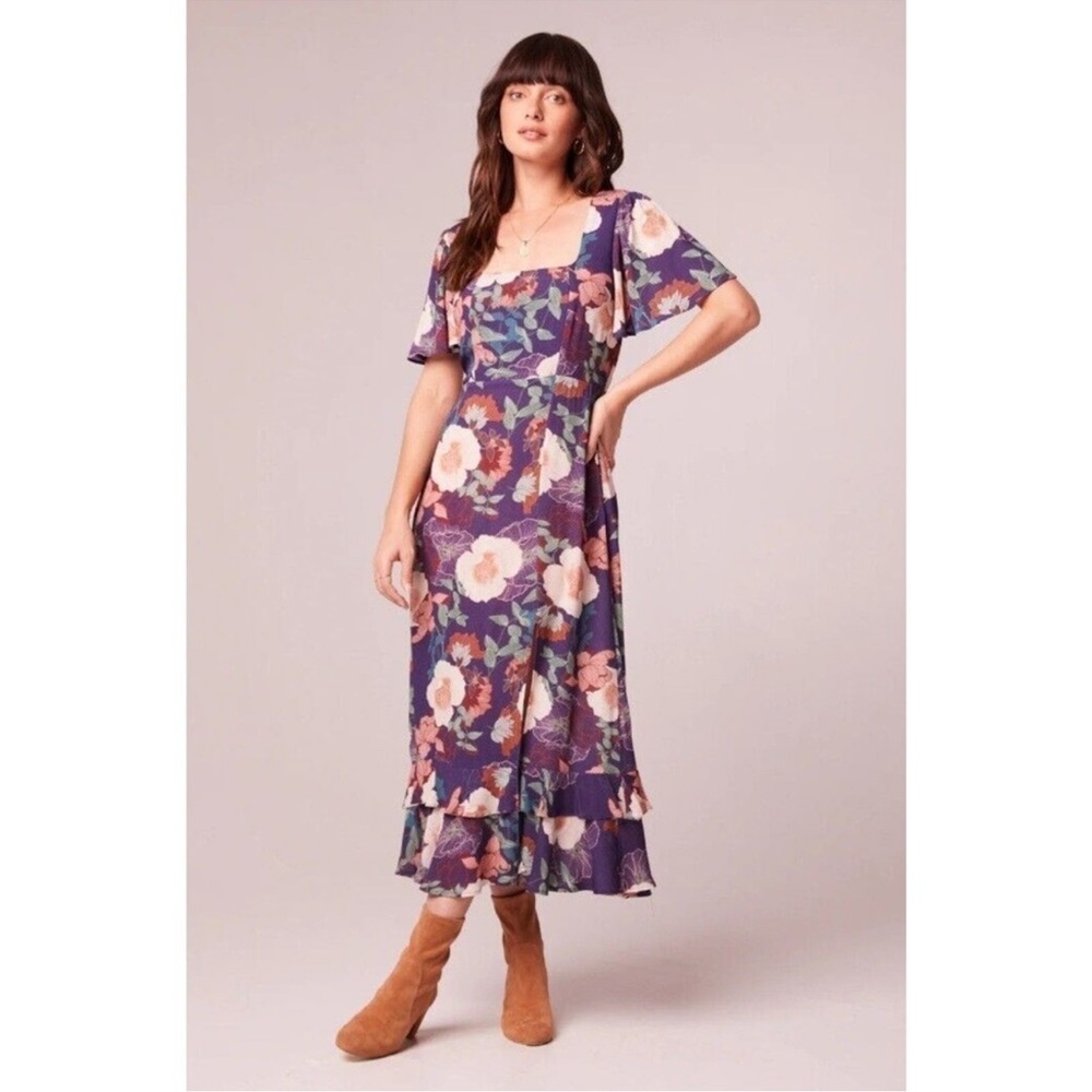 Band of the Free Purple floral Dress size M